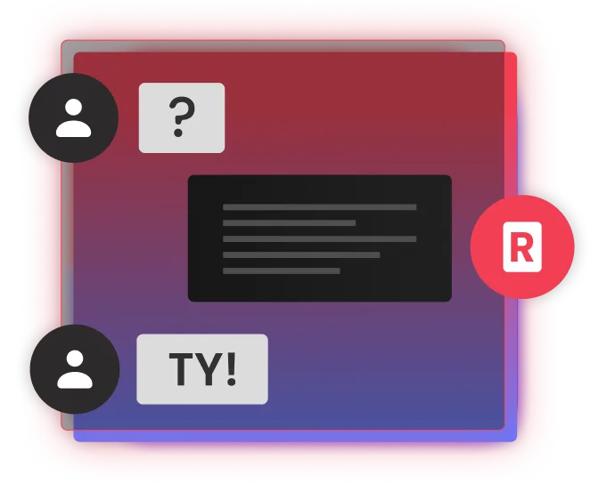 support boxes with question marks