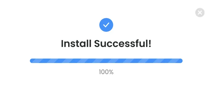 installation successful 