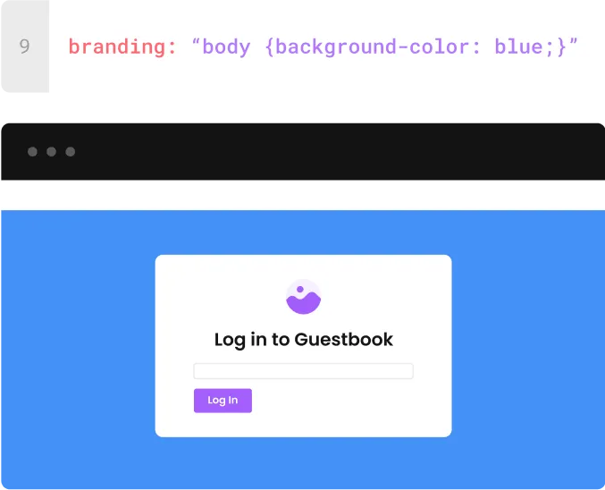 a code snippet showing a gui for installation 