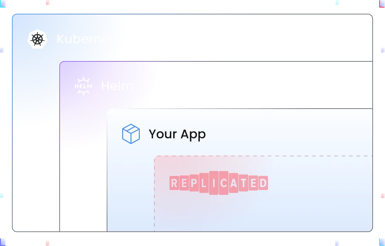 enhance helm by using Replicated within your app