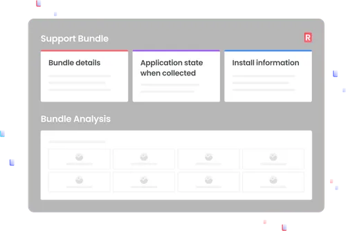 illustration representing a support bundle