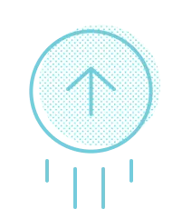 arrow pointing up within a circle