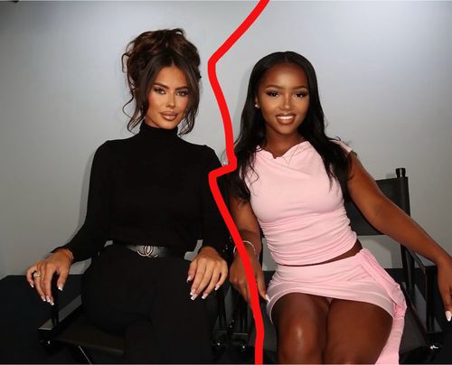 CASA AMOR GIRLS DIAMANTE AND RUBY GO HEAD TO HEAD AT LOVE ISLAND REUNION OVER CLUB NIGHT BLOCKING