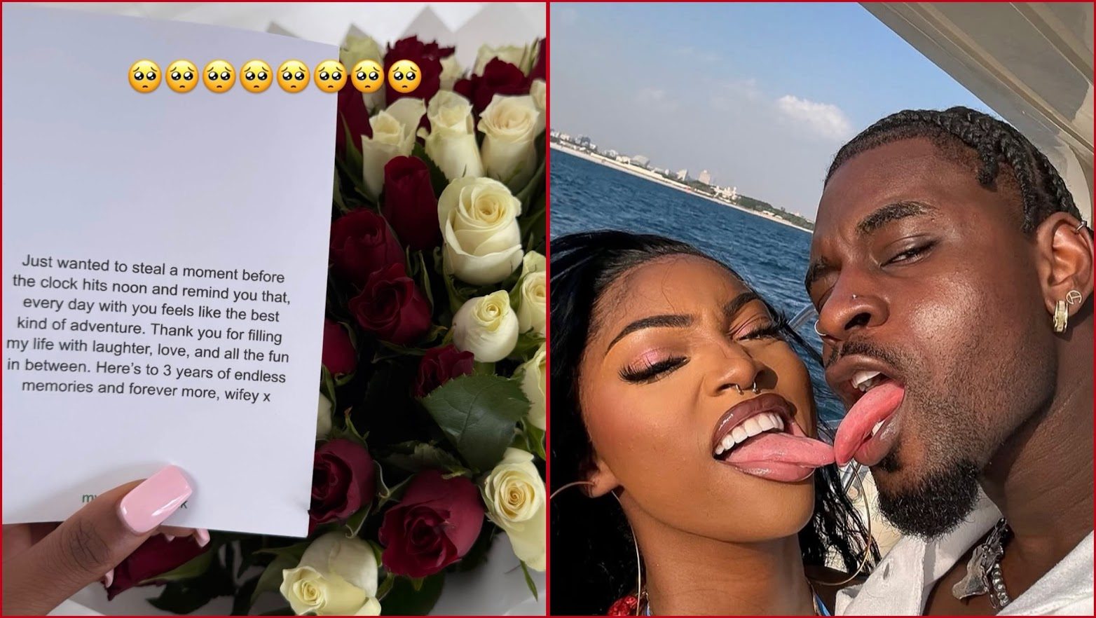LOVE ISLAND'S DAMI AND INDIYAH CELEBRATE THEIR 3 YEAR ANNIVERSARY 