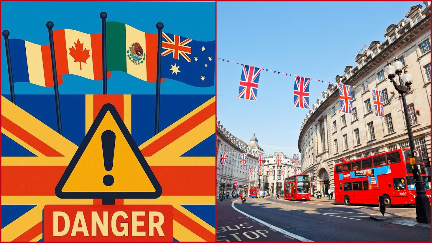 FRANCE, CANADA, MEXICO AND AUSTRALIA WARN THEIR CITIZENS THAT THE U.K. IS A 'DANGEROUS PLACE TO TRAVEL'