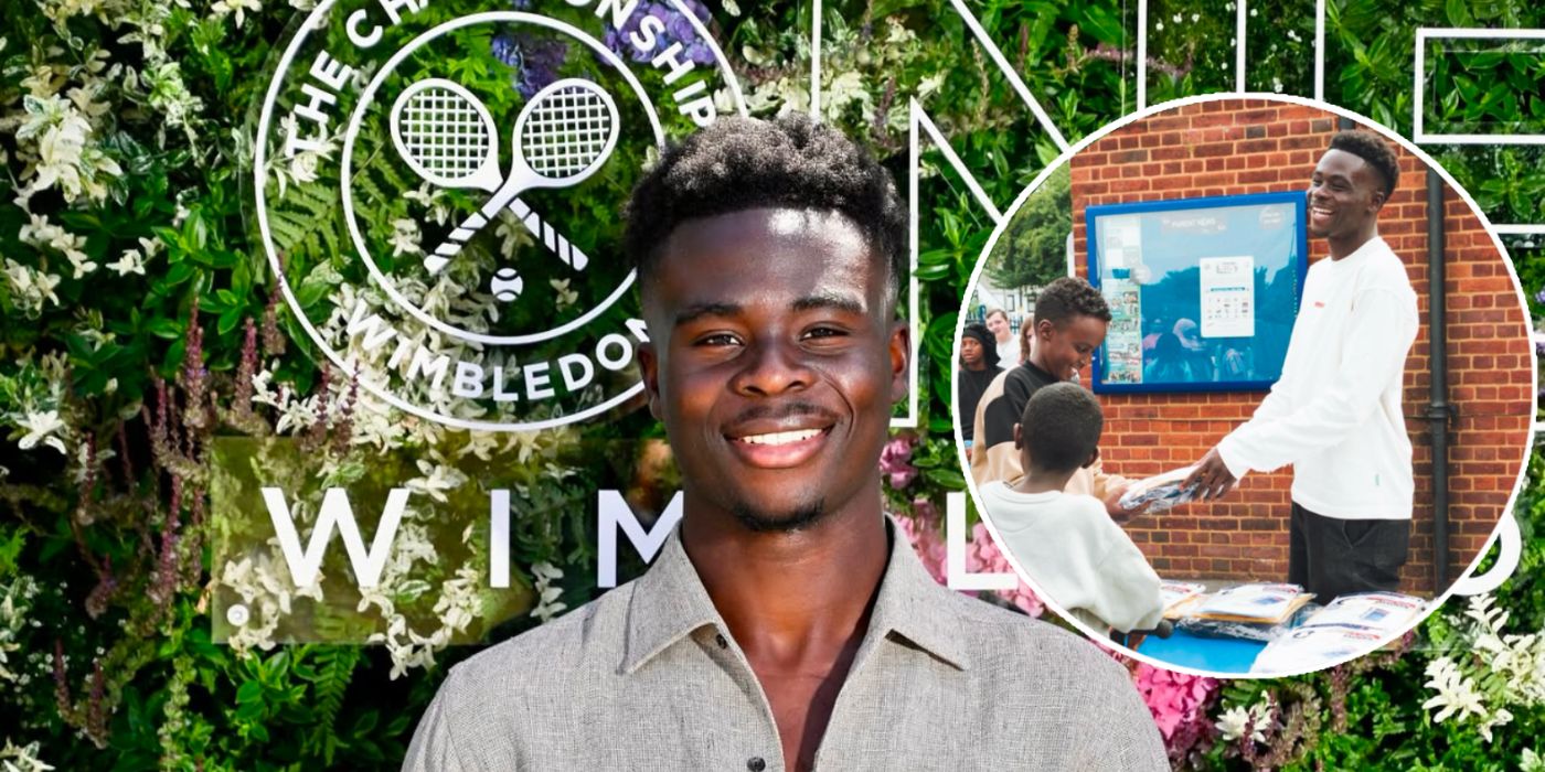 BUKAYO SAKA DONATES MORE THAN 1,000 SCHOOL UNIFORMS TO CHILDREN IN EALING
