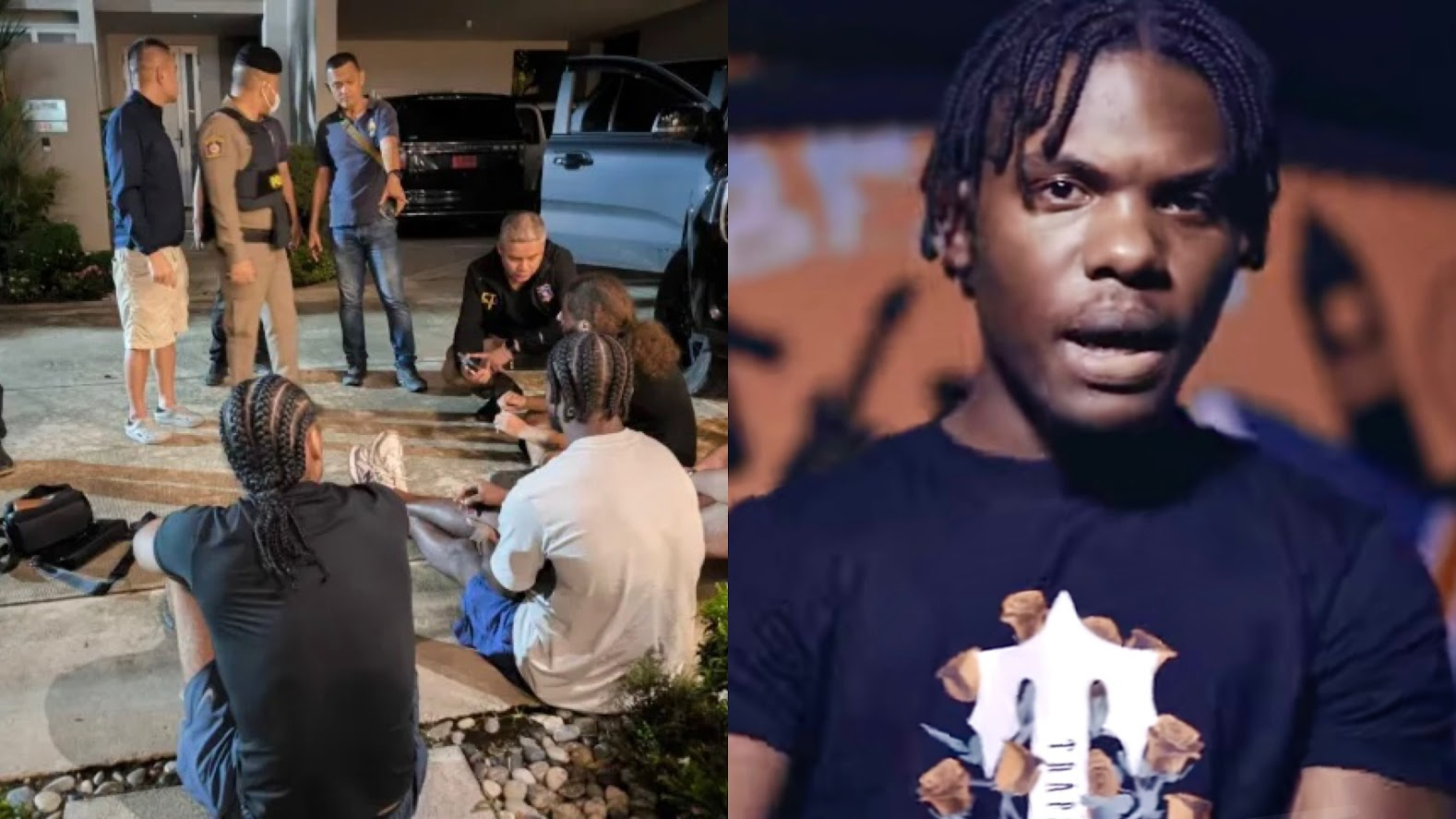 FOUR BRITS ARRESTED AFTER THAILAND ROBBERY WITH ONE SUSPECT NAMED AS TOP BOY ACTOR AND RAPPER