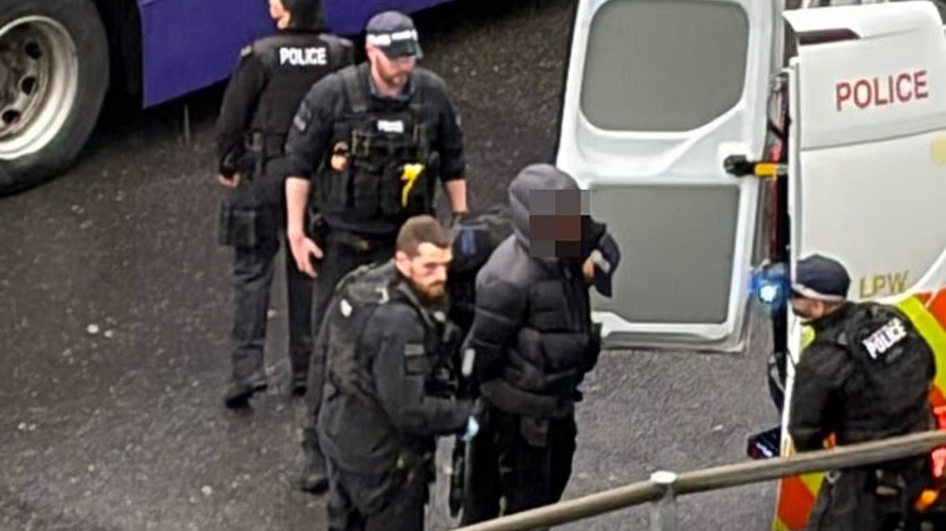 ARMED POLICE ARREST MAN AT HEATHROW AIRPORT AFTER 'NUMBER OF PEOPLE PEPPER SPRAYED'