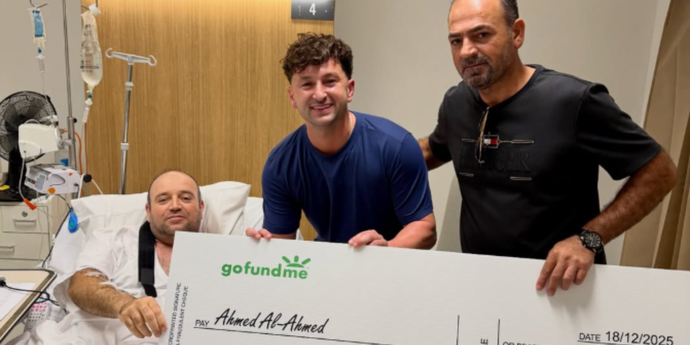 $2.5 MILLION RAISED FOR BONDI BEACH HERO AFTER HE DISARMED GUNMAN DURING DEADLY ATTACK