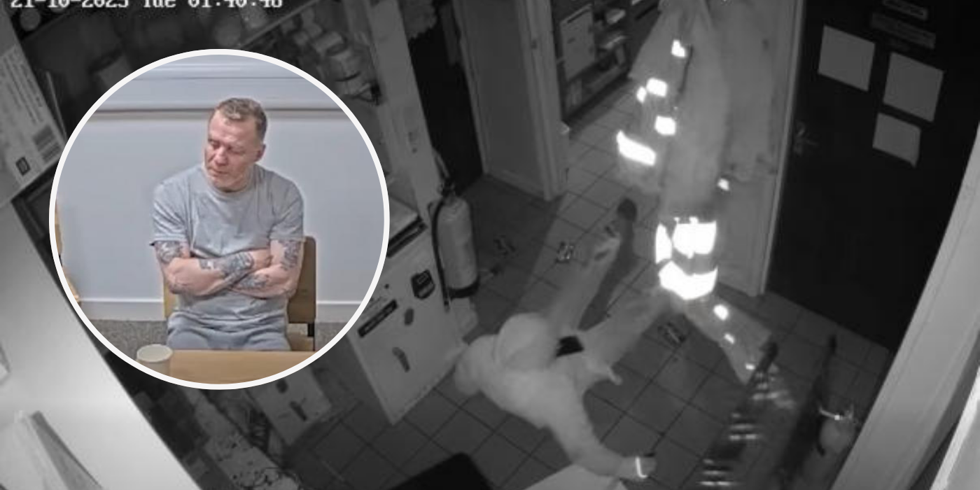 BURGLAR WHO FELL FROM CEILING OF PETROL GARAGE FOUR TIMES GOES VIRAL
