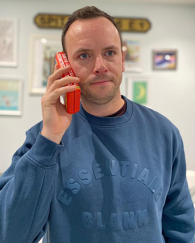 Jack Bennett was left bemused after ordering a new mobile phone from John Lewis - only to receive two bars of chocolate glued together instead