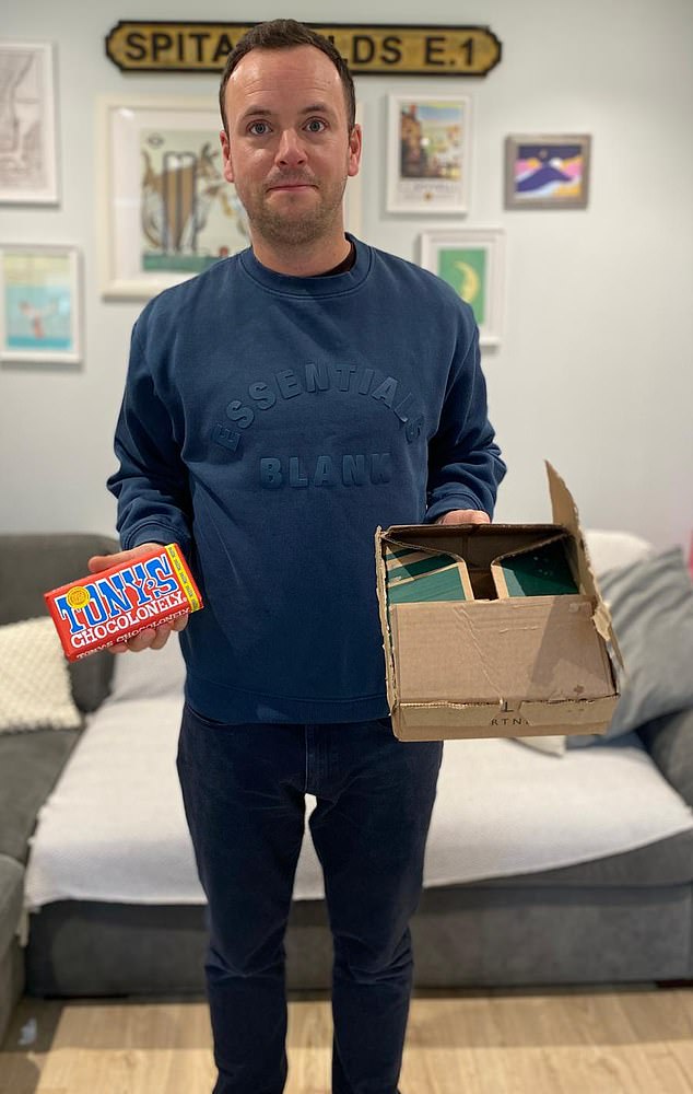 He was left dumbfounded after being told he could not receive a refund - because he had ripped the parcel label when opening the box and had therefore 'damaged' the package