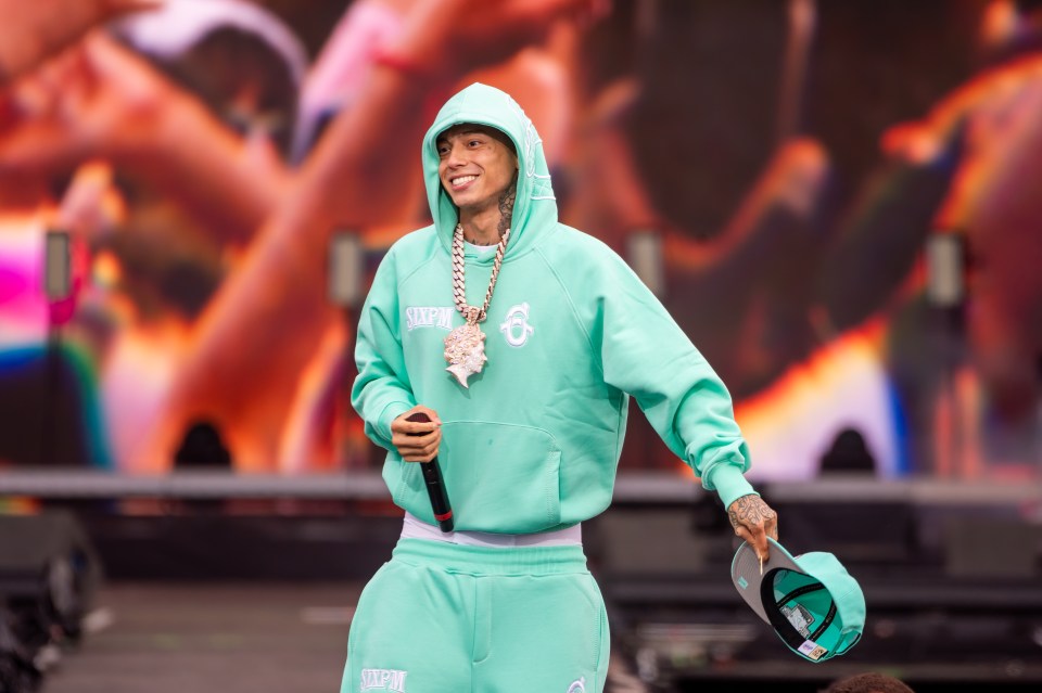 Central Cee performing during day one of Wireless Festival 2024.