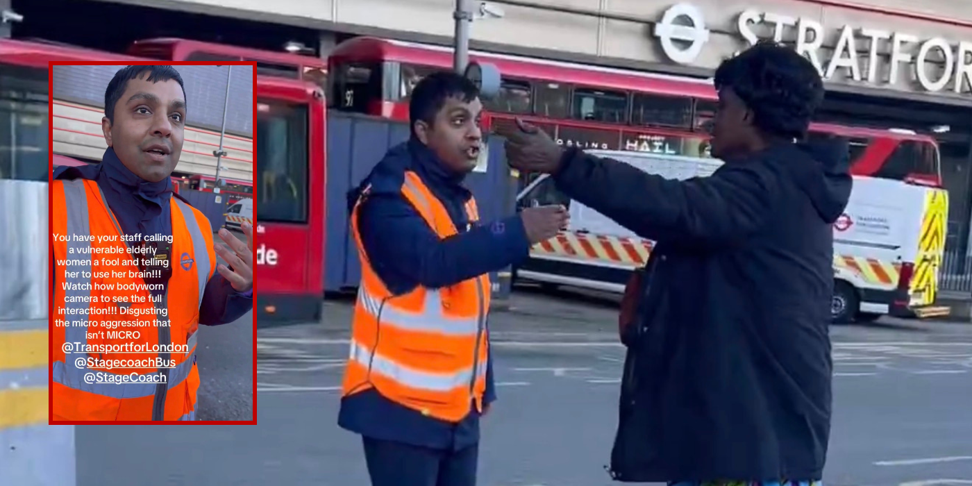 PASSERBY CONFRONTS TFL WORKER AFTER HE CALLS ELDERLY WOMAN ‘A FOOL’ DURING DIRECTIONS DISPUTE