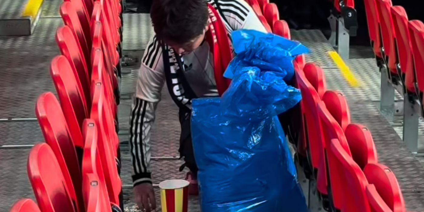 JAPAN FANS PRAISED AND RECOGNISED FOR RESPECTFUL ACT AT WEMBLEY STADIUM