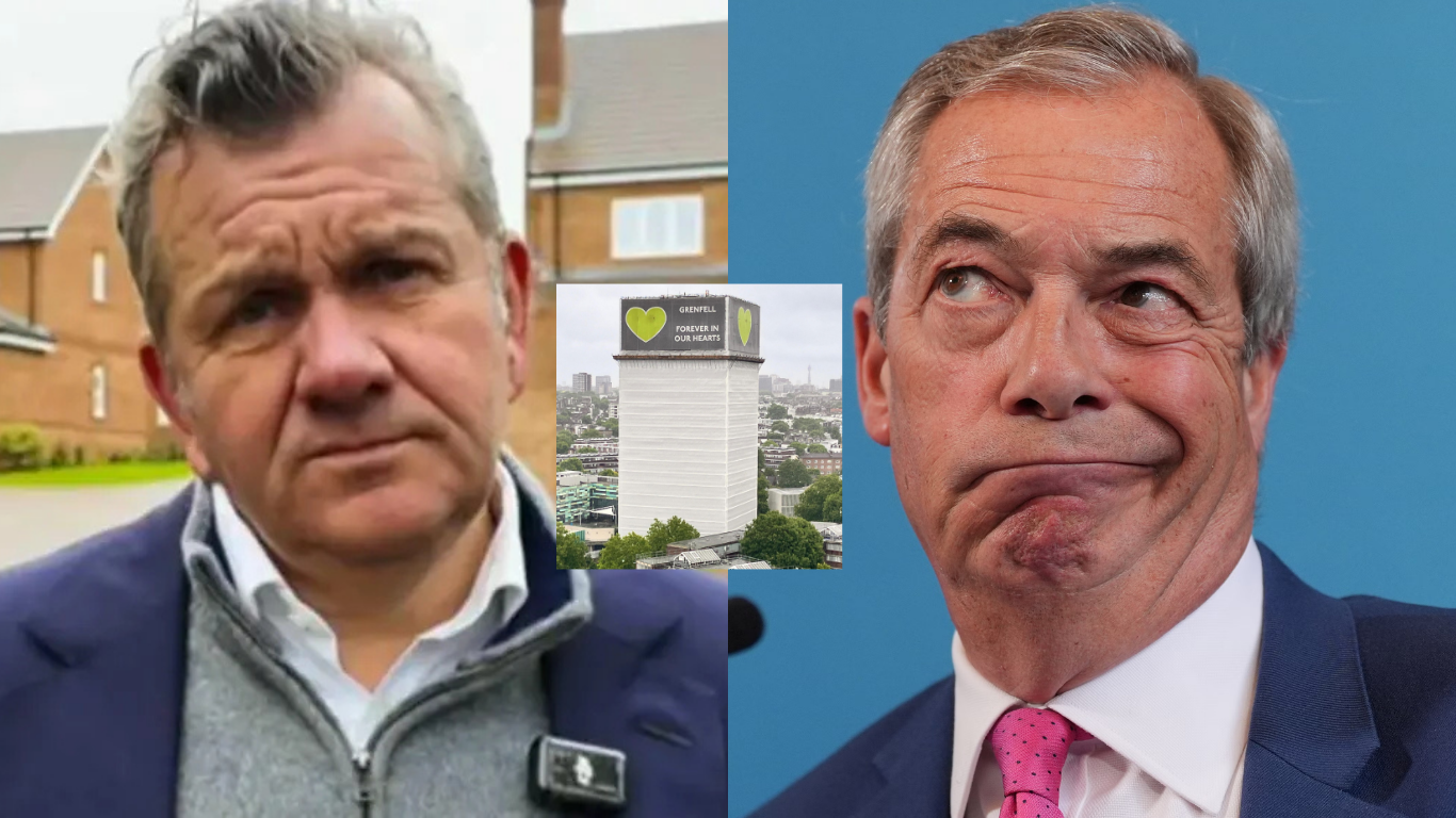 NIGEL FARAGE SACKS BUT REFUSES TO APOLOGISE FOR SIMON DUDLEY'S COMMENTS ON GRENFELL
