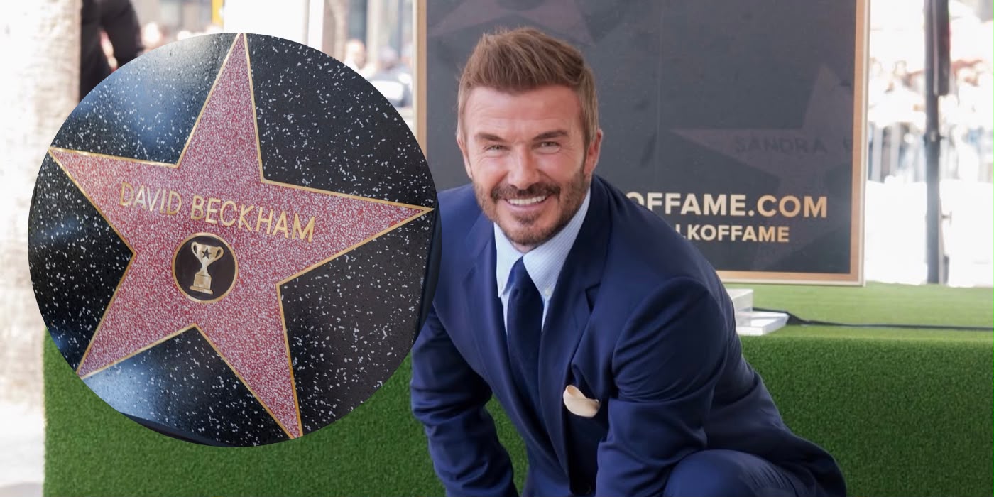 DAVID BECKHAM OFFICIALLY RECEIVES STAR ON HOLLYWOOD WALK OF FAME