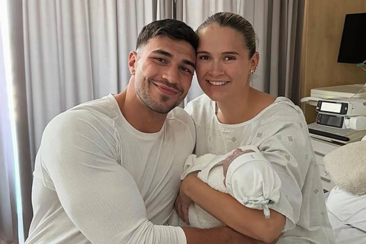 Molly-Mae and Tommy Fury with their baby son