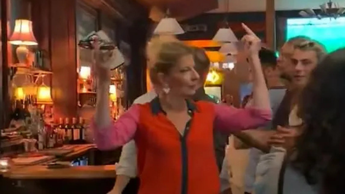KATIE HOPKINS CHANTED OUT OF PUB DURING WORLD CUP GAME