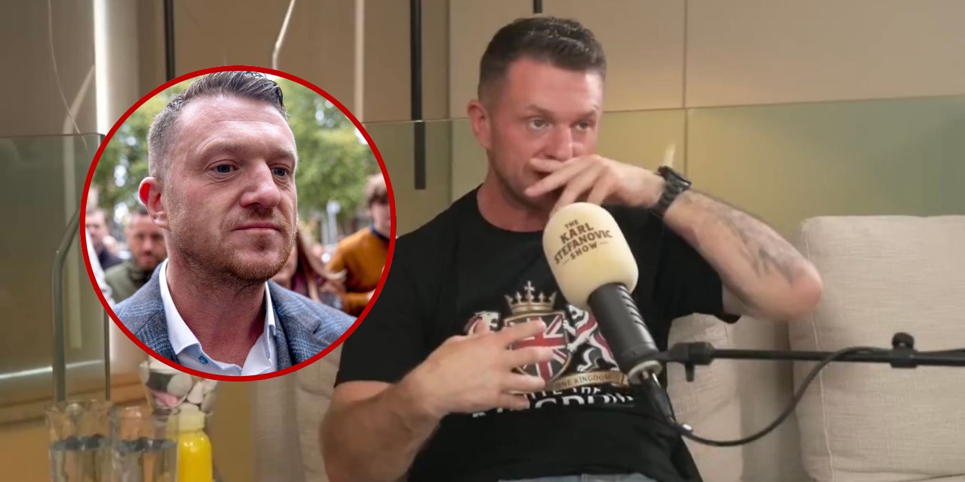 VIEWERS QUESTION TOMMY ROBINSON'S REPEATED SNIFFING AND FIDGETING DURING INTERVIEW