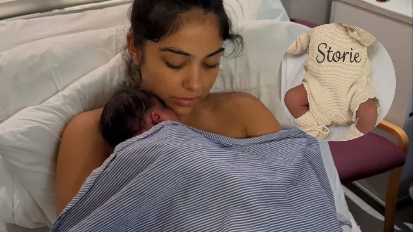 MYA MILLS WELCOMES BABY GIRL WITH NBA PLAYER JEREMY SOCHAN
