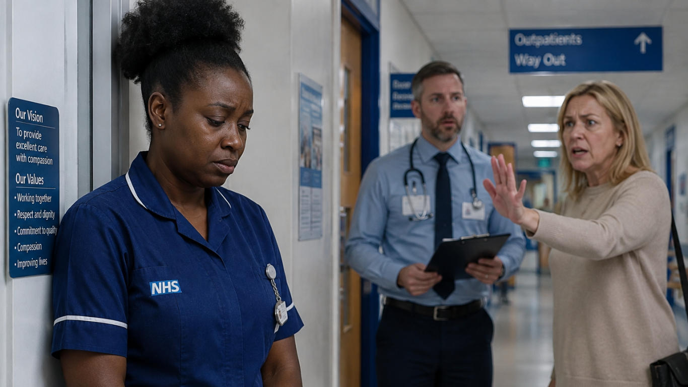 NHS REPORTS RISE IN RACISM AS PATIENTS REFUSE TO BE TREATED BY NON WHITE STAFF