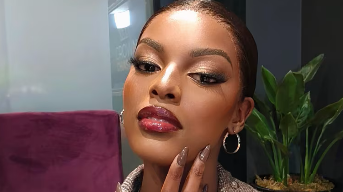 BEAUTY QUEEN CHIDIMMA ADETSHINA FACES PROTESTERS IN SOUTH AFRICA CHANTING FOR HER TO LEAVE