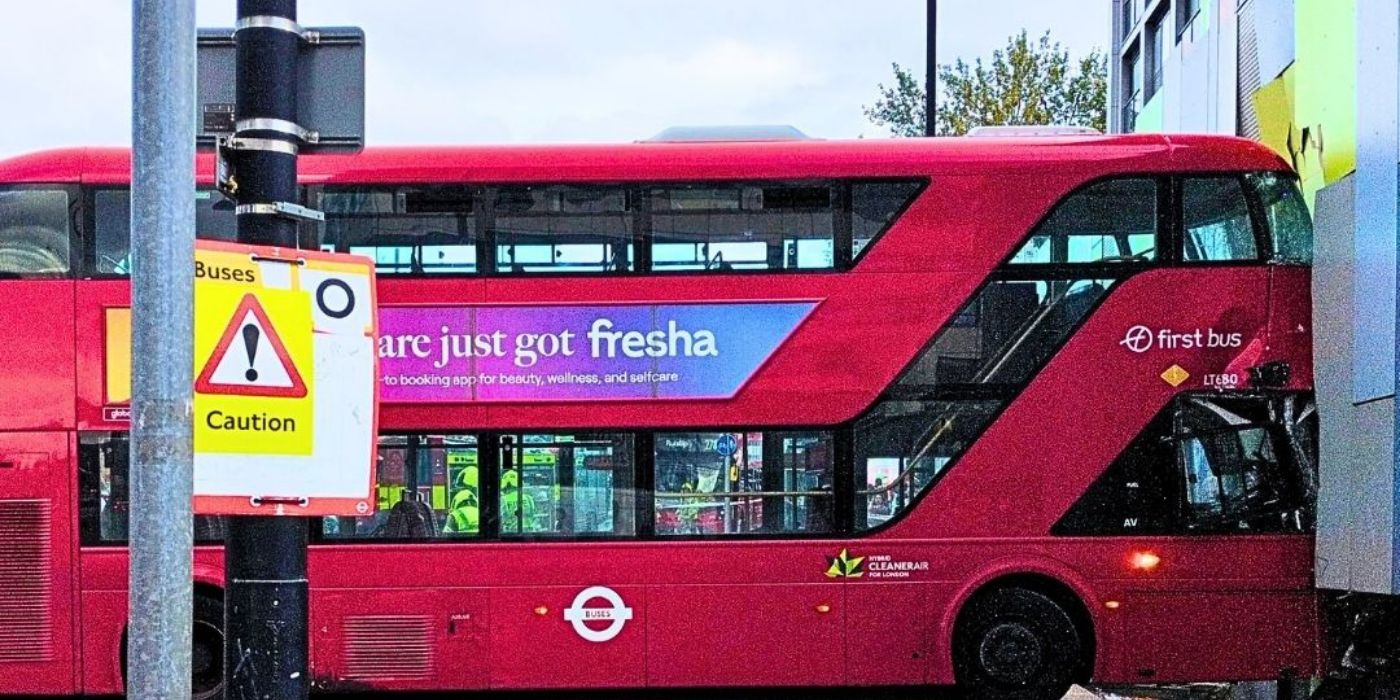 PEDESTRIAN INJURED IN BUS CRASH AFTER VEHICLE HITS BUILDING IN HAYES