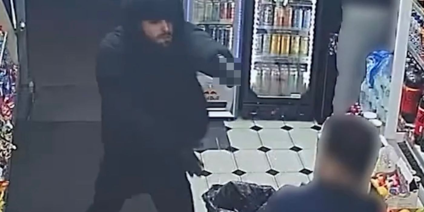 SHOPPER TAKES ON GUNMAN AFTER ARMED ATTACK AT LONDON CORNER SHOP