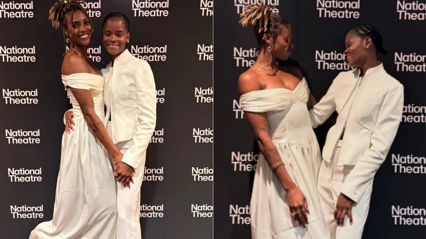 ACTRESS LETITIA WRIGHT AND HER WIFE ANGEL-VICKI MAKE RED CARPET DEBUT