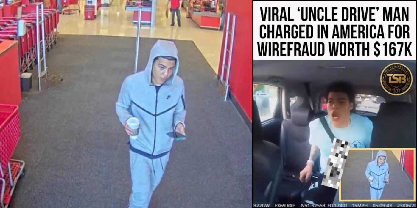 VIRAL 'UNCLE DRIVE' MAN ARRESTED IN US OVER ALLEGED £CRYPTO AND IPAD FRAUD