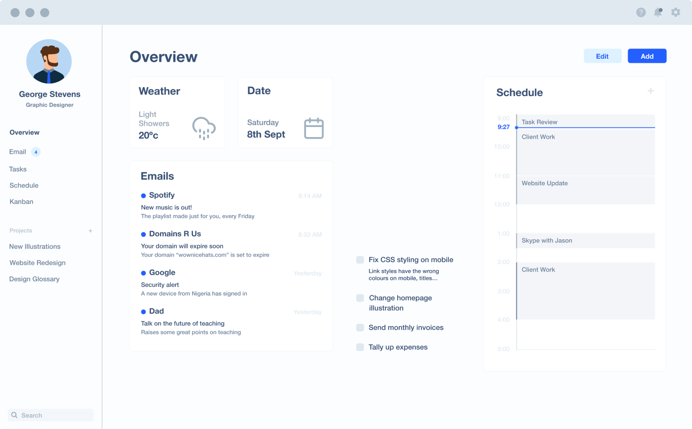 Desktop and Mobile illustration