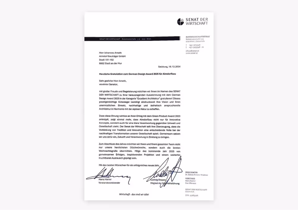 Schreiben des Senats