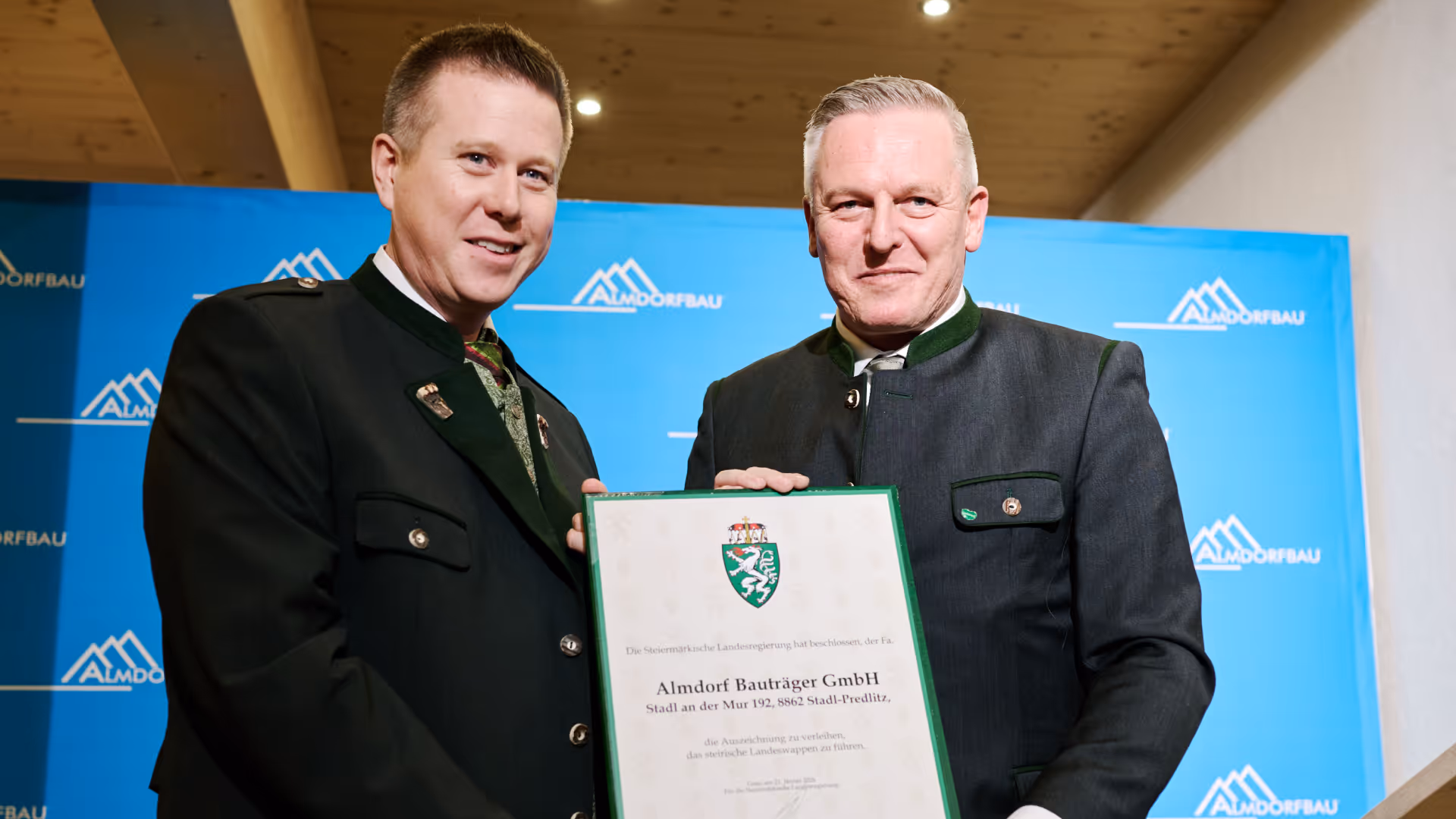 ALMDORFBAU erhält höchste Auszeichnung der Steiermark
