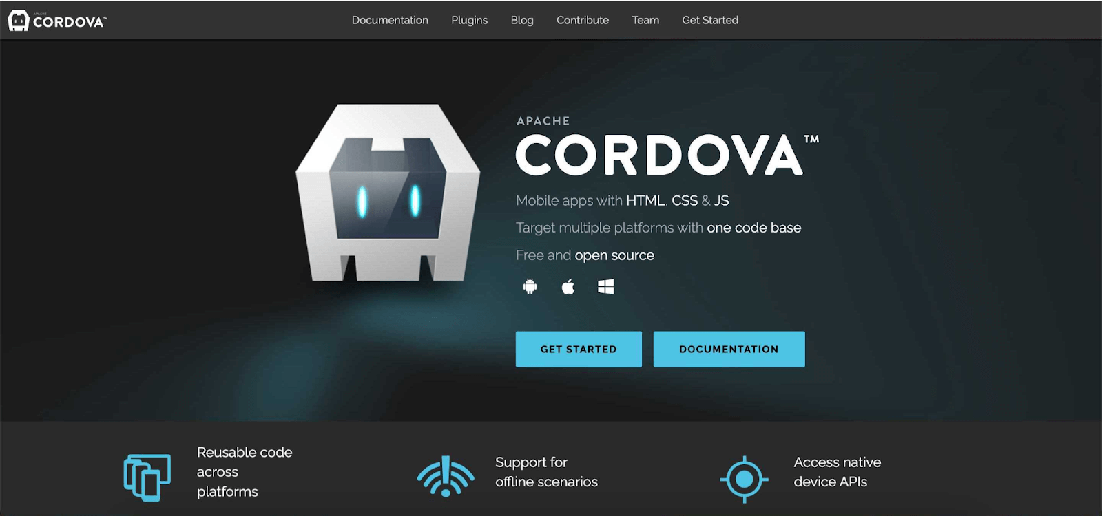 cordova as a mobile development framework
