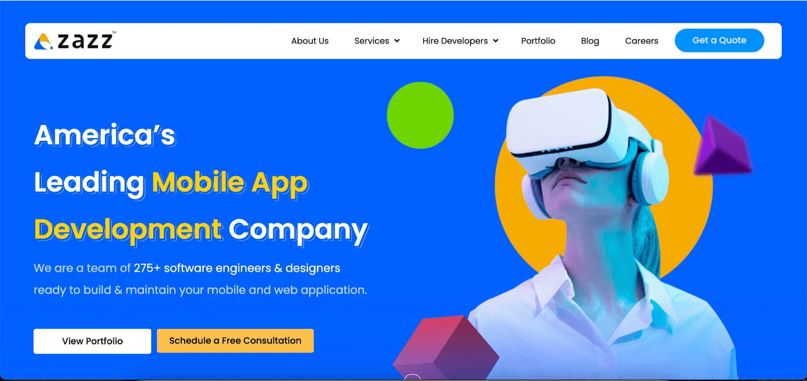 Android app development companies - Zazz