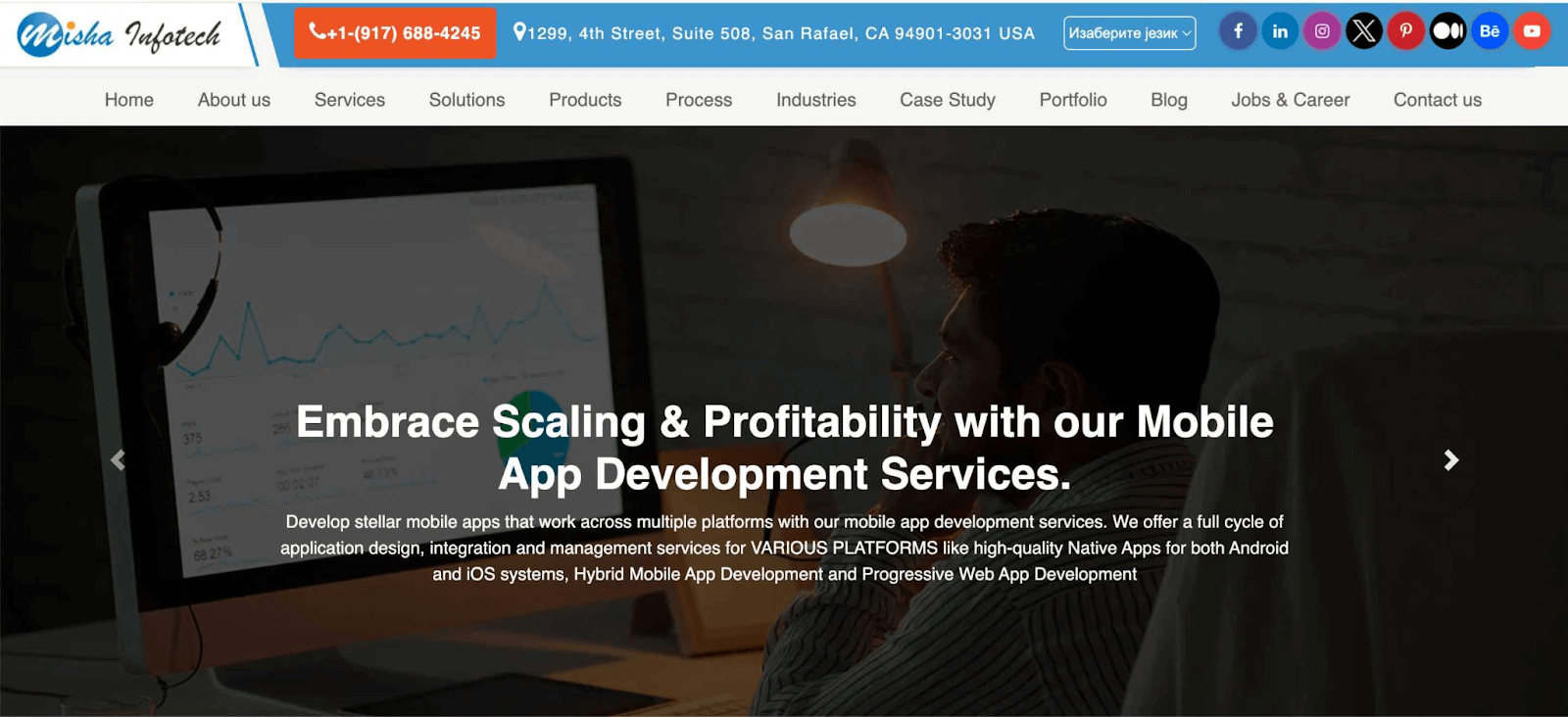 Ionic app development company - Misha INfotech