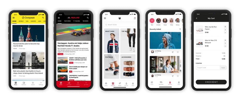 clean, intuitive user experience apps