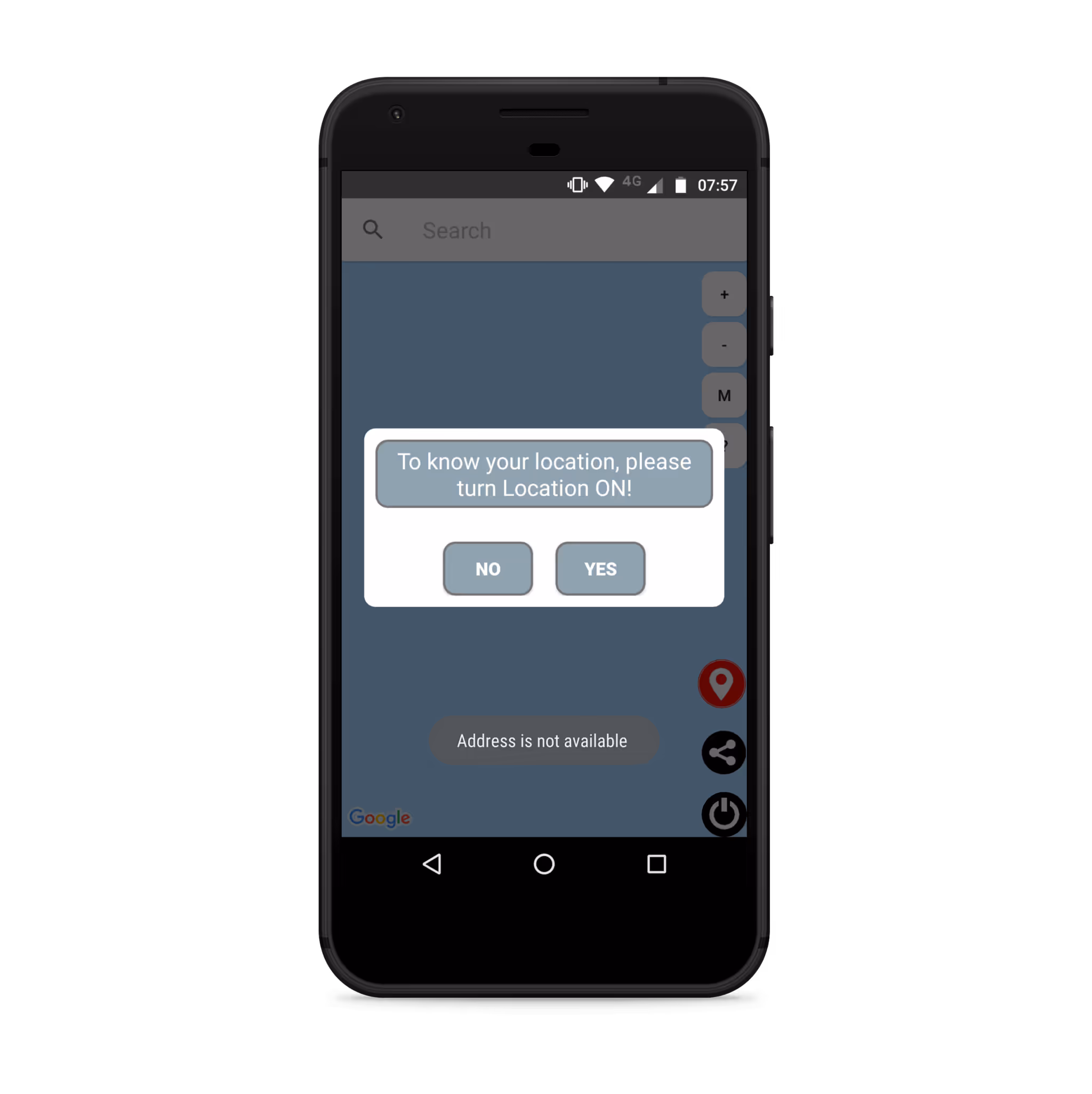Screenshot of WikiMap app, made with Mobincube