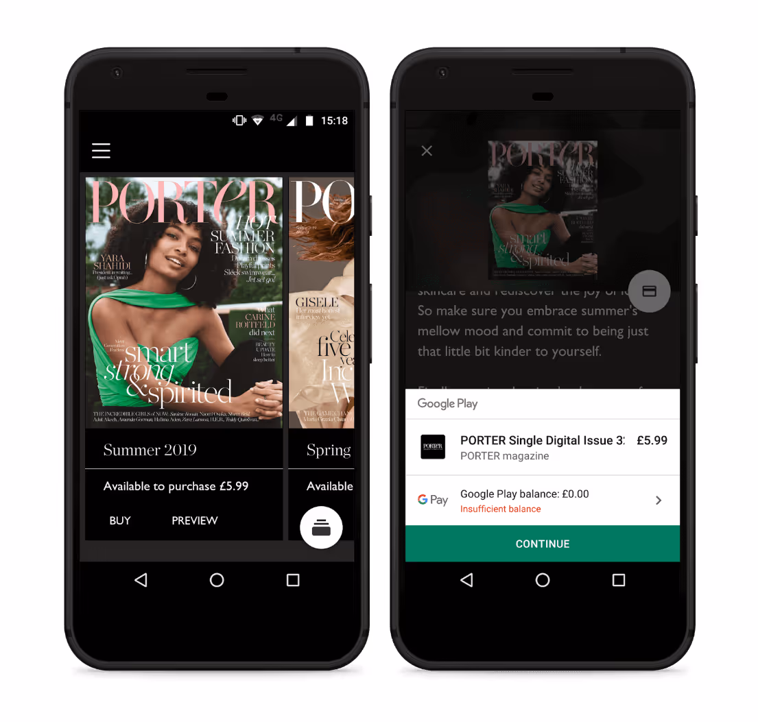 A screenshot of the NET-A-PORTER app