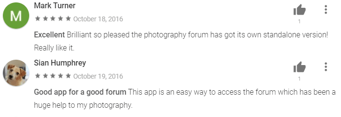 review standalone version forum app