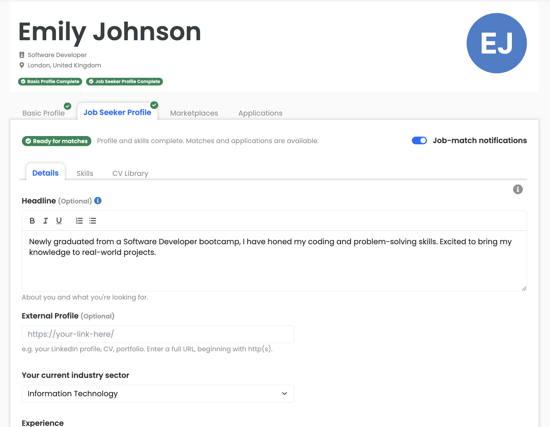 Demo job board