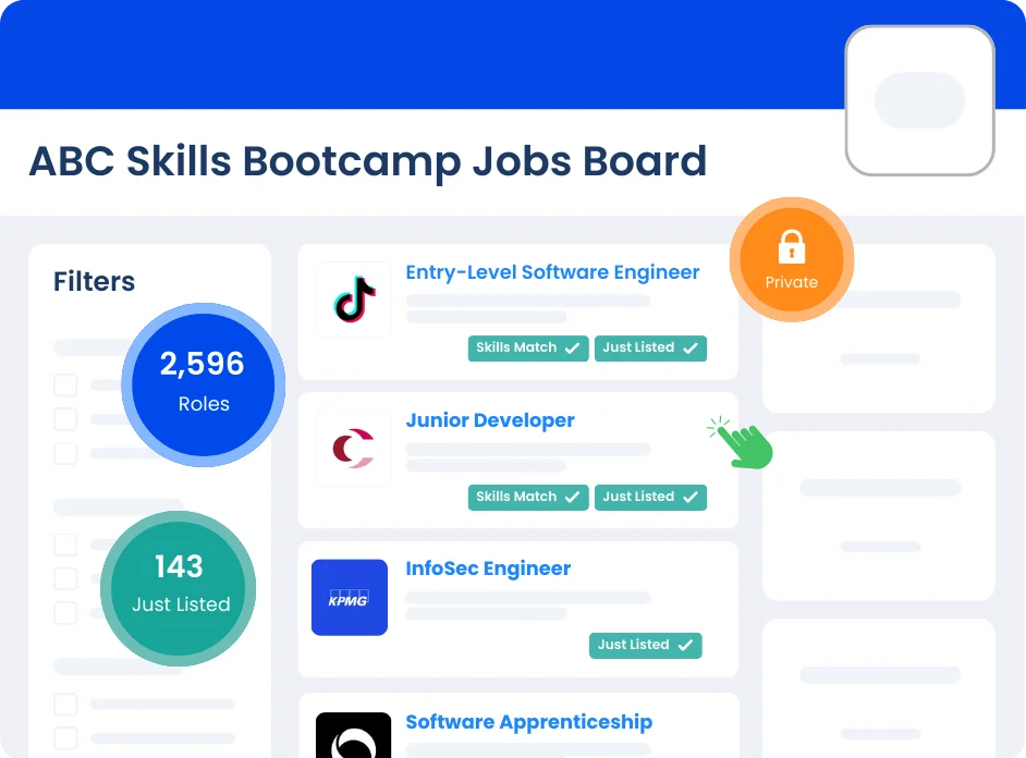 Skills bootcamps job board software