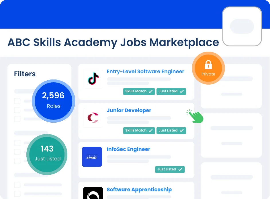 Skills academies job board software