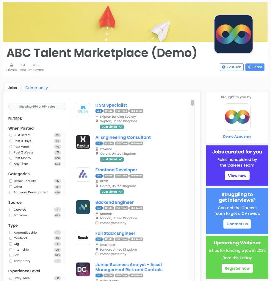 Add announcement cards to your job board on Spacewalk