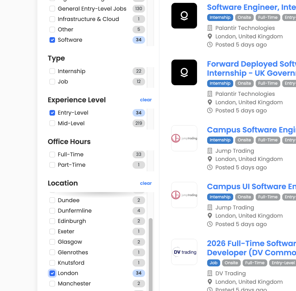 Marketplace filters on your job board on Spacewalk