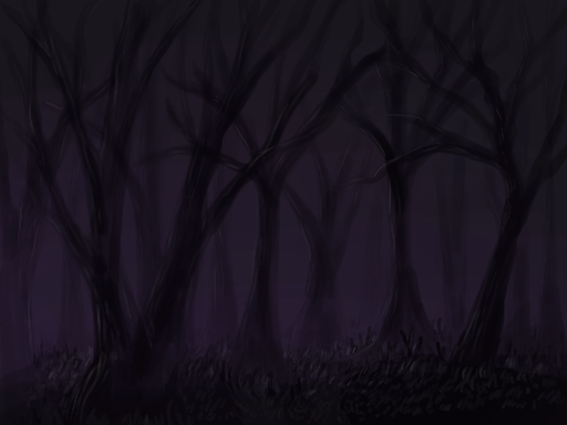 a haunted forest