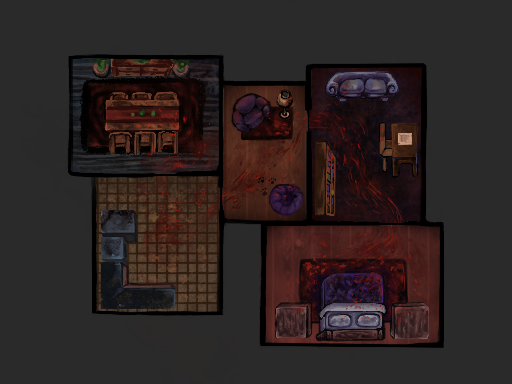 minimap of the game pestering poltergeists