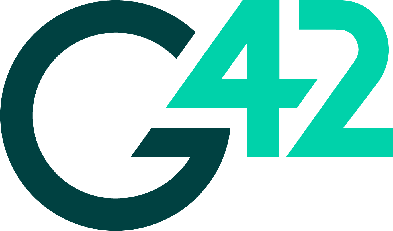 The green logo of company G42
