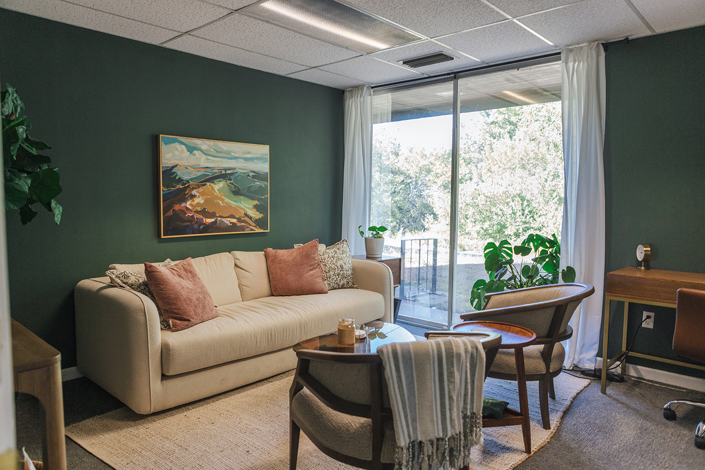 Inside the Decades Counseling office in downtown Austin